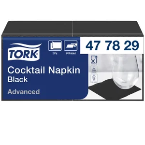 Cocktailservet Tork Advanced 1/4 vouw 2-laags 238x