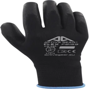 Handschoen ActiveGear grip PU-flex zwart extra lar