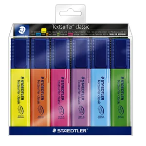 Markeerstift Staedtler 364 Textsurfer assorti 6 st