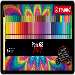 Viltstift STABILO Pen 68 Arty medium assorti blik