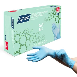 Handschoen Hynex nitril Bio XL blauw 3.5gr 100 stu