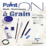 Tekenblok Clairefontaine Paint On A5 gekorreld 20 vel 250gr