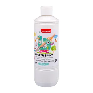 Plakkaatverf Bruynzeel wit fles à 500ml