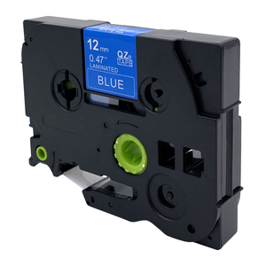 DULA - Brother TZe-535 label tape - wit op blauw 12mm x 8 m