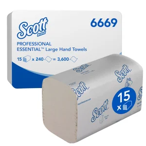 Handdoek Scott Essential i-vouw 1-laags 200x318mm