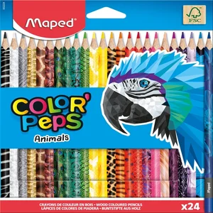 Kleurpotlood Maped Color'Peps Animals set à 24 kle
