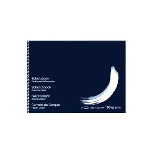 Schetsboek Papyrus 240x320mm 160gr 24 vel