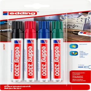 Viltstift edding 3300 schuin 1-5mm assorti blister