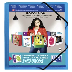 Elastomap Oxford Polyvision A4 met insteektas 3 kl