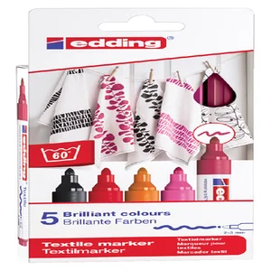 Textielmarker edding 4500 rond 2-3mm warm assorti