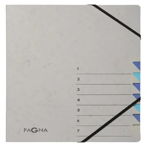 Sorteermap Pagna Easy A4 7 tabs lichtblauw / donke