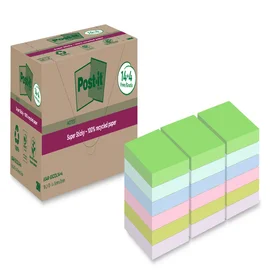 Memoblok Post-it 654 RSS12COL 76x76mm colour 14+4