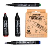 Permanent marker Artline 190 Dry Safe Eco schuin 2-5mm assorti 4st