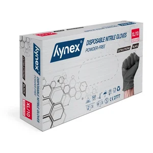 Handschoen Hynex nitril XL zwart 5gr extra sterk 1