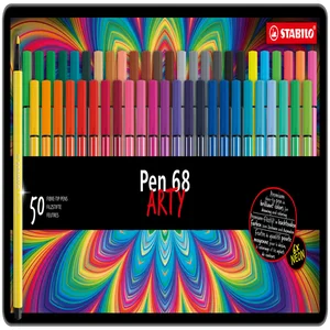 Viltstift STABILO Pen 68/50 Arty medium assorti bl