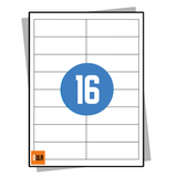 DULA Etiketten A4 16 stickers per vel 97x33,9mm 100 vel