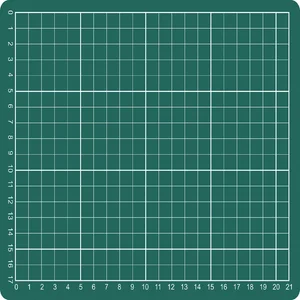 Snijmat A5 230x190mm groen