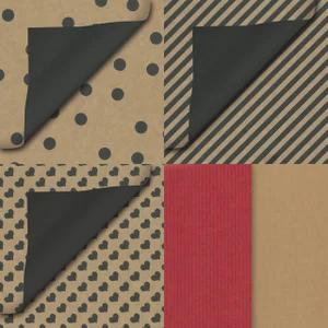 Cadeauzak Special Wrap 12x19cm kraft zwart en wit