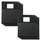 DULA Schriften A5 Ruit 5 mm- Zwart - 10 pak 