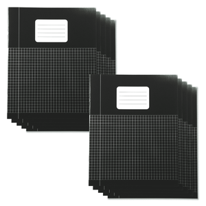 DULA Schriften A5 Ruit 5 mm- Zwart - 10 pak