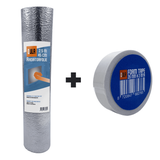 DULA radiatorfolie - 2,5 m x 45 cm + 1 rol dubbelzijdig tape