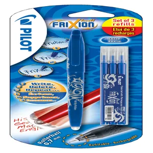 Rollerpen PILOT friXion medium blauw blister à 1 s