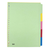 DULA Kartonnen tabbladen gekleurd - 5 tabs - A4 - 23 rings
