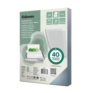 Voorblad Fellowes A4 PVC 300micron recycled 100 st