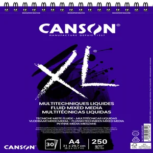 Mixed mediapapier Canson XL Fluid Mixed Media 30ve