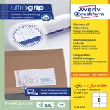 Etiket Avery 3660-200 97x67.7mm wit 1600 stuks