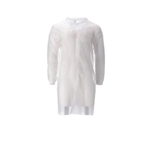 Bezoekersjas CMT M non-woven drukknopen 104cm lang