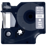 DULA - Dymo D1 45810 / S0720900 Wit op transparant 19mm x 7m