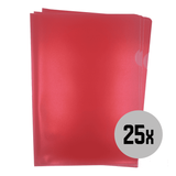 DULA L-mappen - A4 Rood - Nerf - 25 stuks