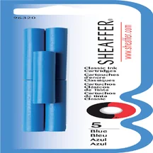 Inktpatroon Sheaffer skrip classic blauw blister à