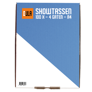 showtassen 100x - 4 gaten - a4