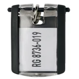 Sleutellabel Durable 1957 met ring zwart