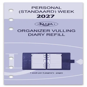 Agendavulling 2027 Kalpa Personal 7dagen/2pagina's