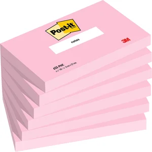 Memoblok Post-it 655 76x127mm roze 6 stuks