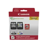 Inktcartridge Canon PG-510 CL-511 zw + kl + papier