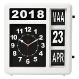 Wandklok Perel analoog 310x310mm nederlandse versie wit