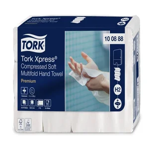 Handdoek Tork H2 Xpress compressed Premium multifo