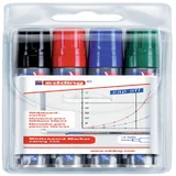 Whiteboardmarker edding 250 rond 1.5-3mm assorti etui à 4 stuks