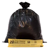 Vuilniszak Komo 60 liter zwart rol à 20 stuks