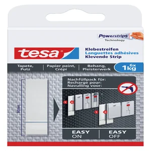 Kleefstrips tesa® behang & pleisterwerk 1kg wit 6