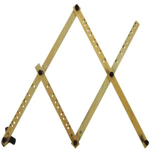 Pantograaf Rumold P4 hardhout lengte 34cm grijs ge