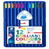 Kleurpotloden Staedtler Ergosoft driekantig 12stuks assorti