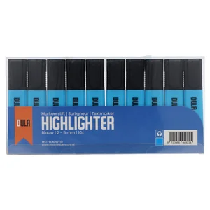 DULA Markeerstift blauw - 2-5 mm - Set van 10 stiften