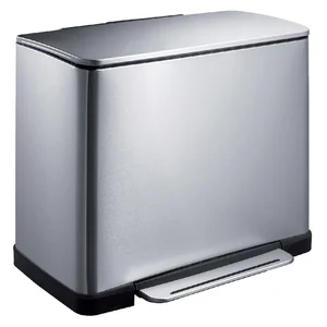 Pedaalemmer EKO E-Cube 50 liter rvs