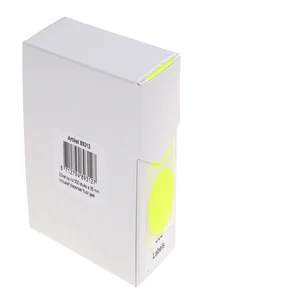Etiket Rillprint 35mm op rol fluor geel 500 stuks