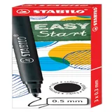 Rollerpenvulling STABILO Easyoriginal medium zwart doosje à 3 stuks